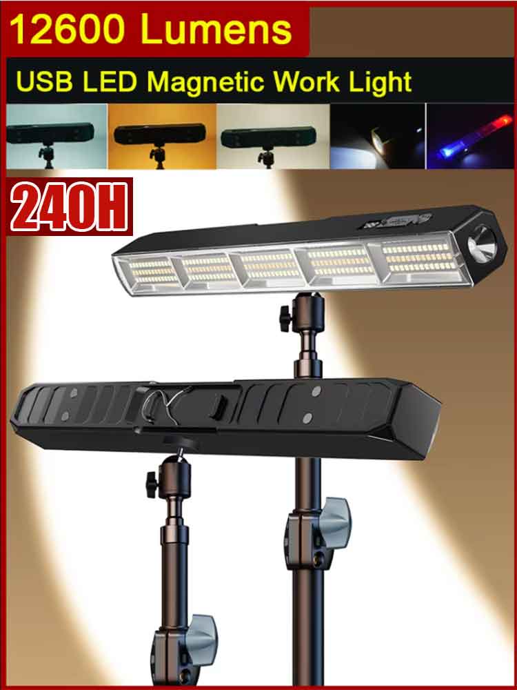 Power Bank - Barre lumineuse LED magnétique haute puissance