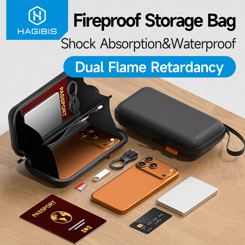 Power Bank - Sac de rangement ignifuge Hagibis, étui