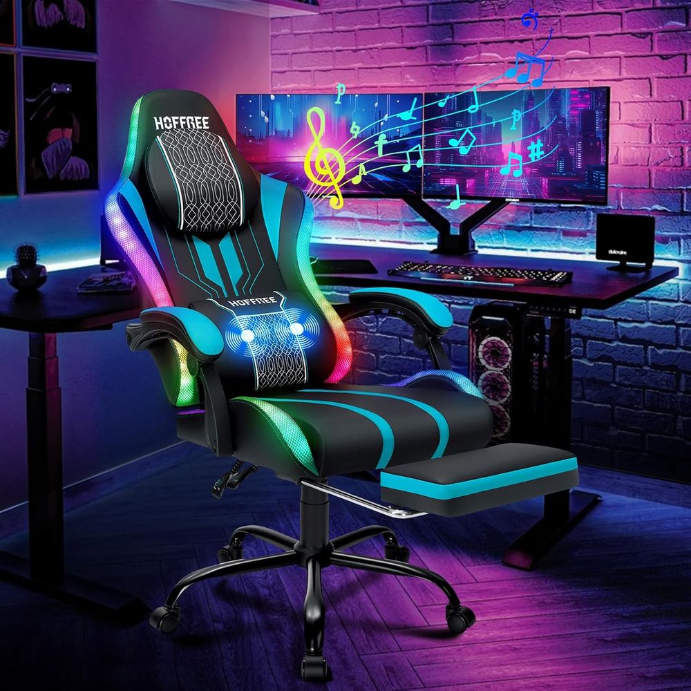 Chaise de jeu avec lumières LE - Bluetooth Speaker avis et prix