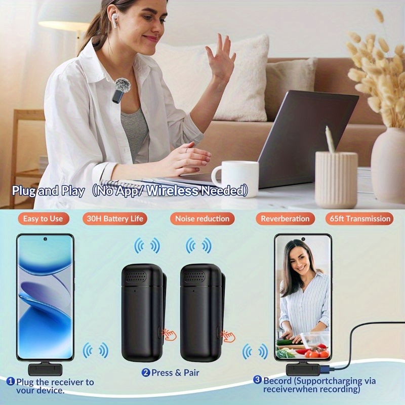 Microphone cravate sans fil av - Usb Charger avis et prix