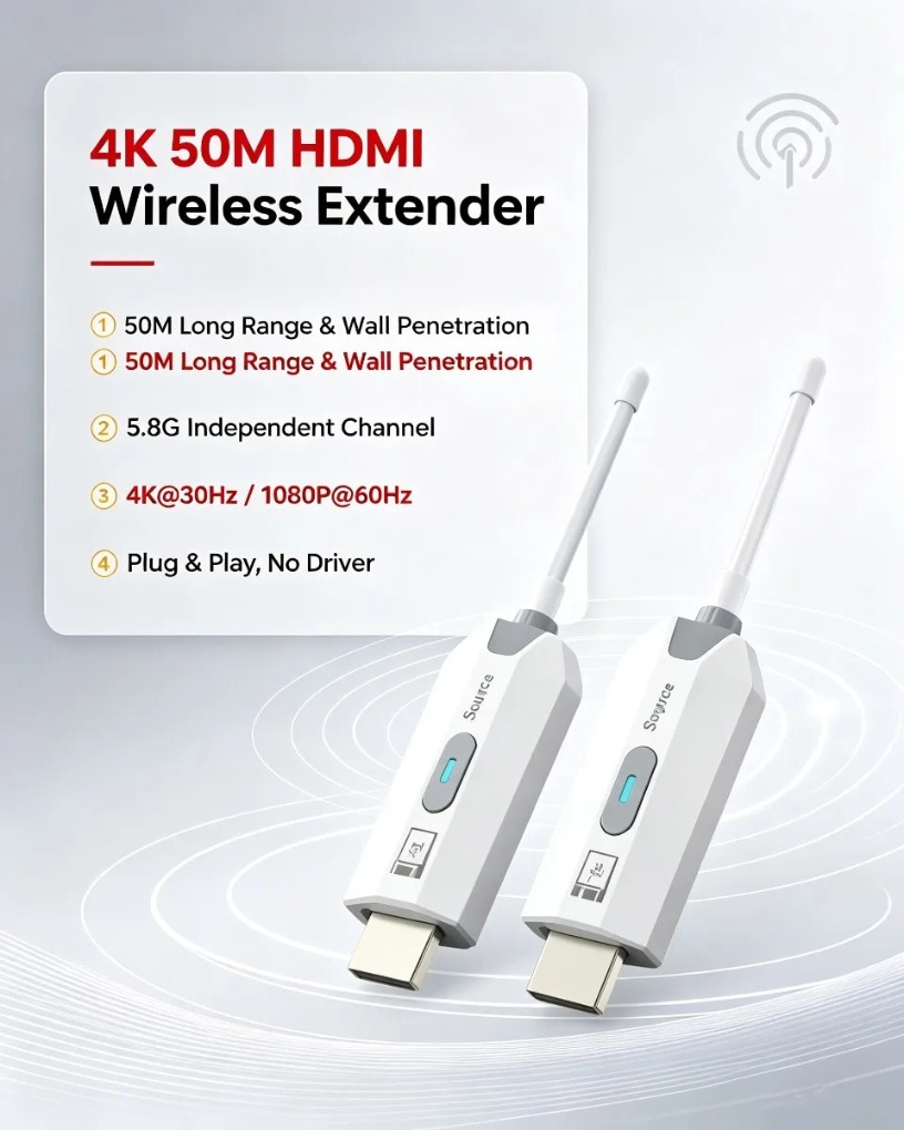 Extenseur HDMI sans fil 4K poi - Hdmi Adapter avis et prix